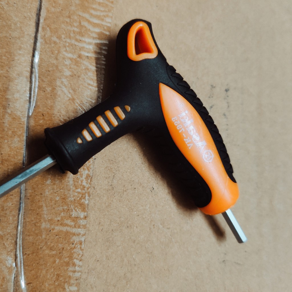Tay vặn lục giác chữ T ASAKI 3mm, lục giác 3