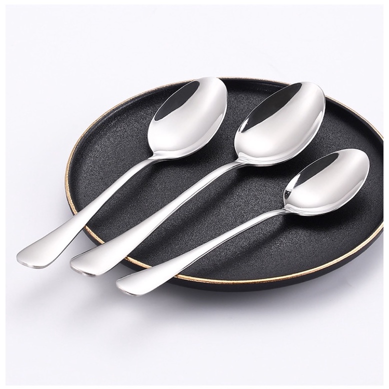 Muỗng Inox cơm, phở đầu nhọn inox 410