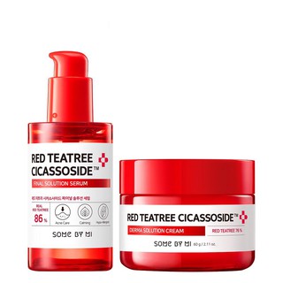 Combo Serum + Kem Dưỡng Tràm Trà Đỏ Làm Dịu Da Mụn, Nhạy Cảm Some By Mi Red Teatree Cicassoside Final Solution Fullsize