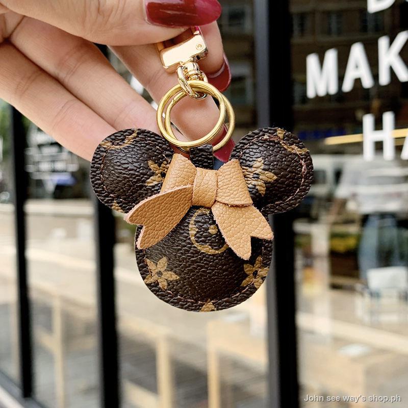 Móc Chìa Khóa Nhỏ Nhắn Bằng Da Thiết Kế Đơn Giản Dễ Thương