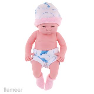 Mô Hình Búp Bê Em Bé Sơ Sinh Bằng Vinyl Màu Hồng Dùng Làm Quà Tặng Sinh Nhật