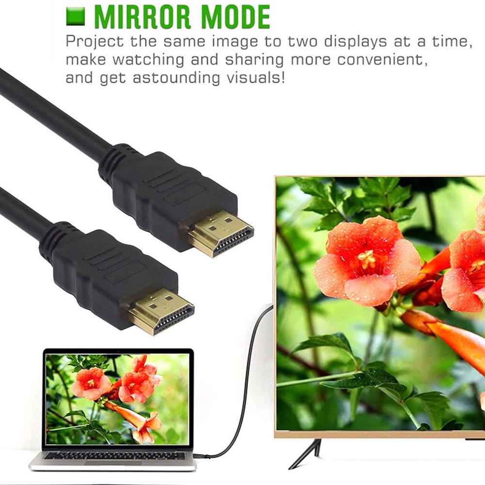 Cáp Hdmi 1.4 Phiên Bản 1m 1.2m 1.5m 1.8m 3D 1080P 60hz Cho Máy Chiếu / Laptop / PC