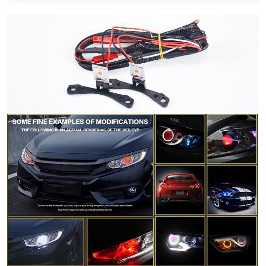 Đèn LED Kevanly hình mắt quỷ tích hợp điều khiển từ xa tiện dụng