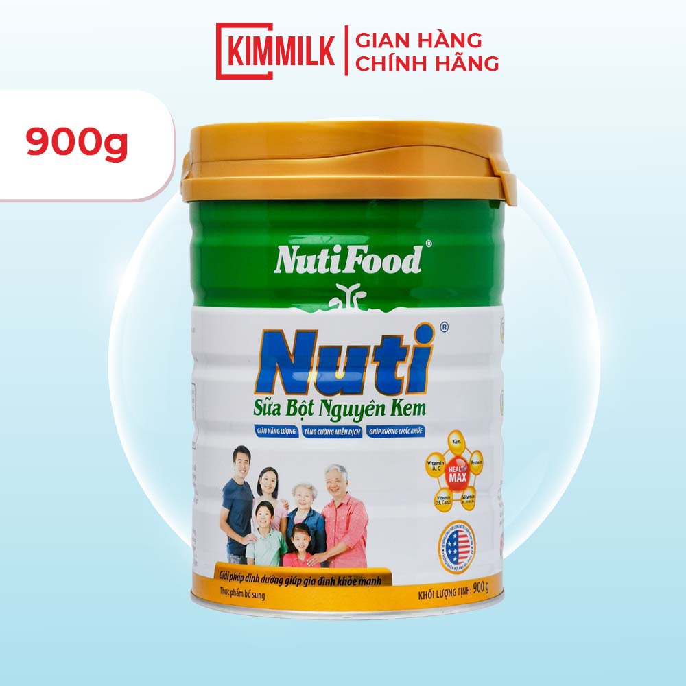 Sữa bột nguyên kem lon 900g