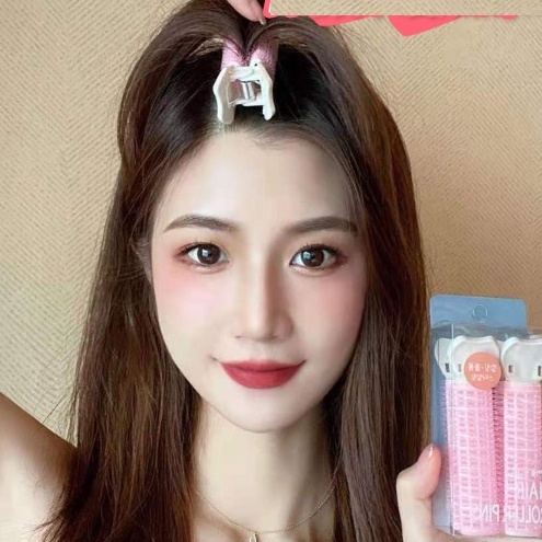 Set 2 Lô Kẹp Phồng Chân Tóc Có Kẹp Giữ Cố Định Tóc Mái Siêu Xinh