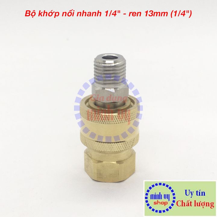 Bộ khớp nối nhanh ren 13mm cho máy rửa xe -BKN13mm