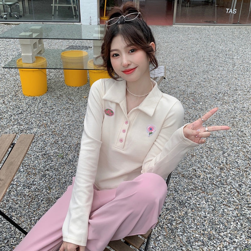 Jiashucheng Áo Sơ Mi Ngắn Ôm Dáng Tay Dài Phong Cách Mới Cho Nữ