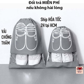 Túi đựng giày họa tiết, bảo vệ giày khỏi bụi bẩn, ẩm mốc, đựng giày khi đi du lịch [TÚI ĐỰNG GIÀY]