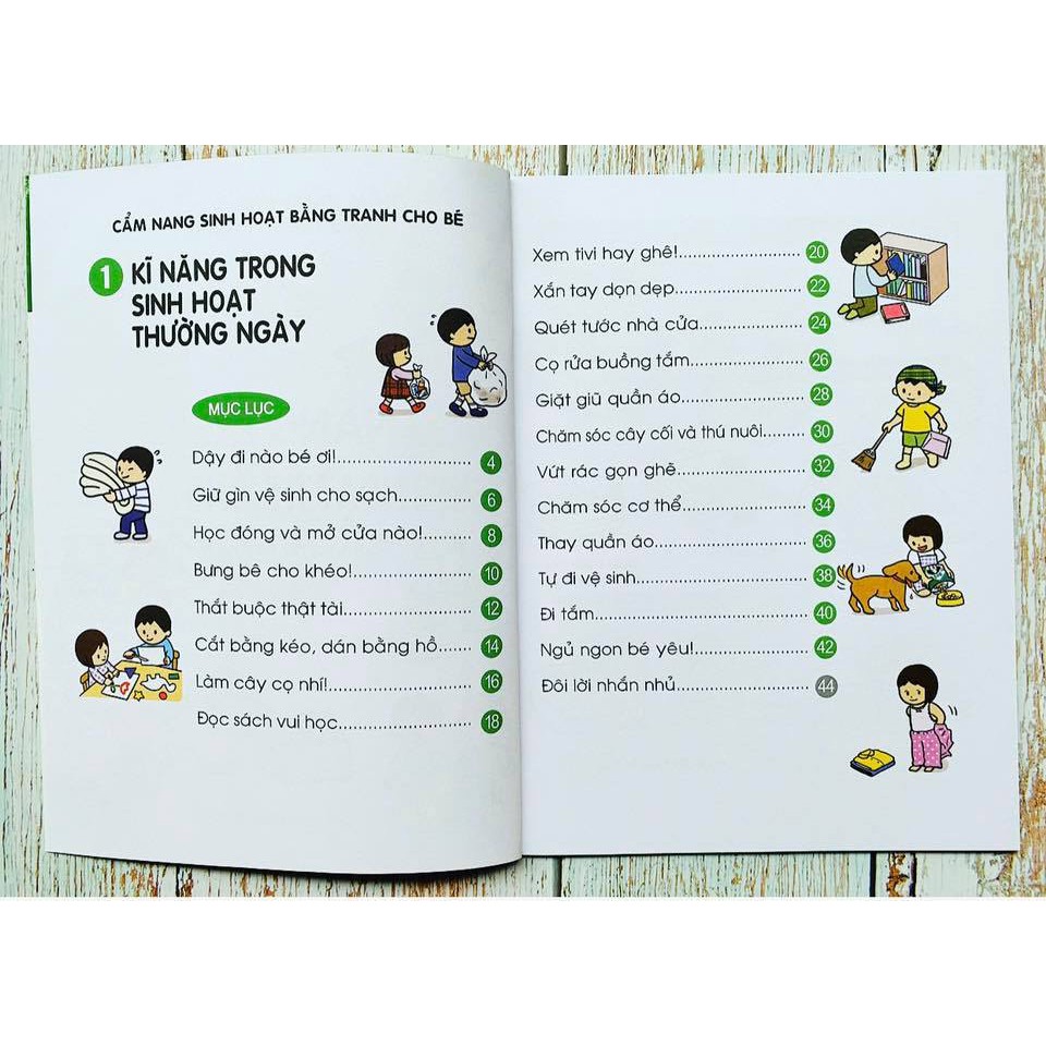 Sách - Cẩm nang sinh hoạt bằng tranh cho bé - trọn bộ 4 quyển (Tái bản 2019)