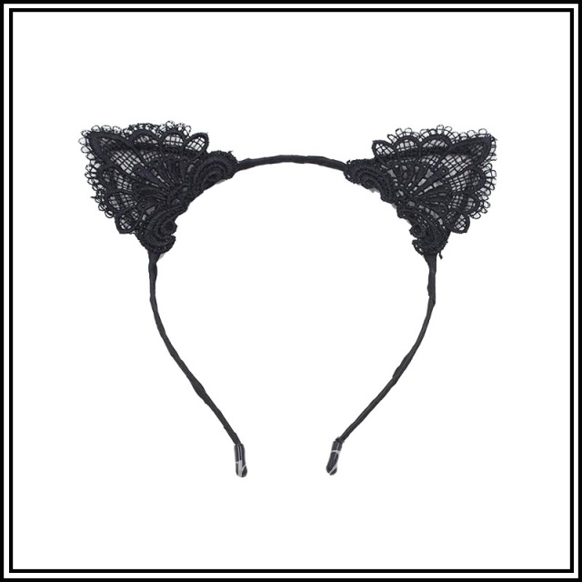 Bờm Tóc - Cài Tóc Tai Mèo Sexy Ren 7002