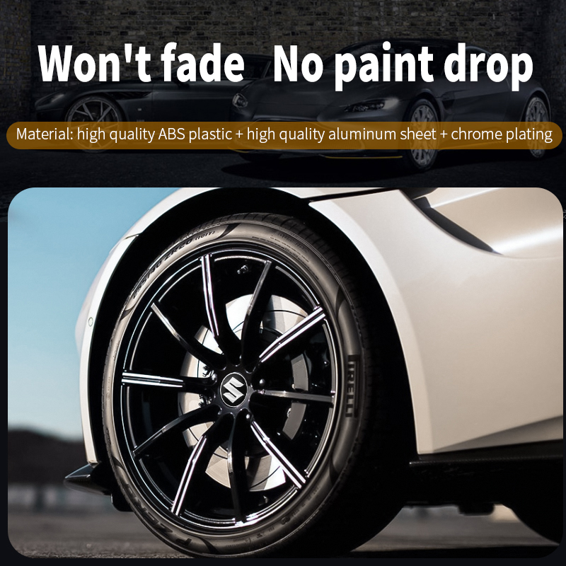 Set 4 miếng dán logo 56mm tiện dụng để trang trí bánh xe ô tô Suzuki Xi7 Swift Viva Ertiga Wagon Cerio