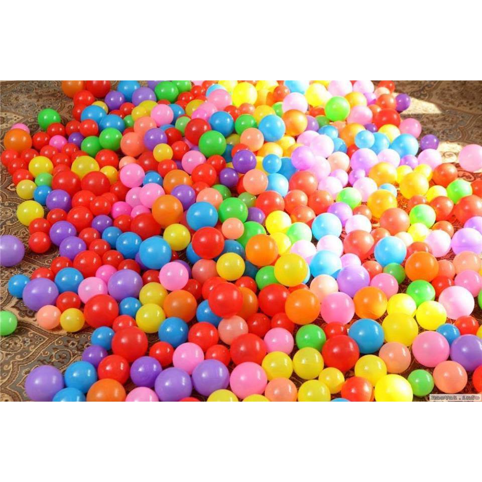 [HOTT] Túi 50 quả bóng nhựa 5cm cho bé chơi nhà bóng - bể bơi - Nhựa nhập Hàn Quốc - Sản xuất tại Việt Nam Giá Gốc
