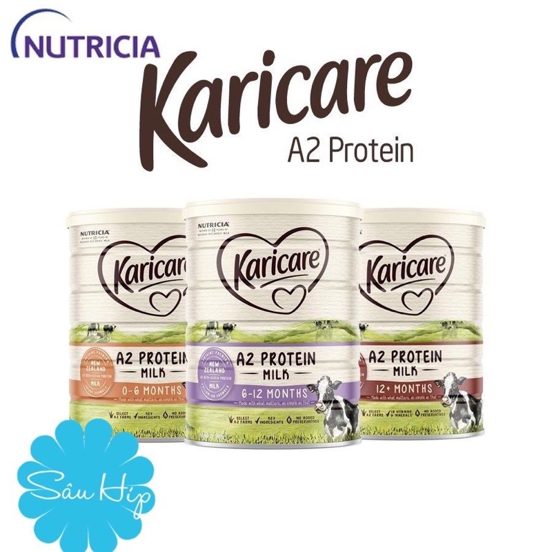 Sữa Karicare A2 Protein 900gr đủ số 1, 2, 3 date 2021