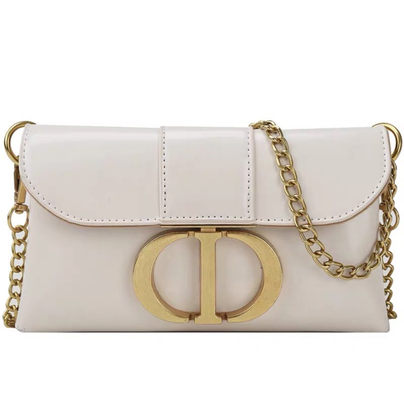 Túi Xách Dây Xích Đeo Chéo Bản Hai Dây Xích-NHƯ HÌNH