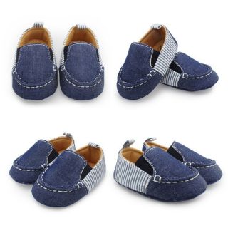 Giày lười vải jean cho bé