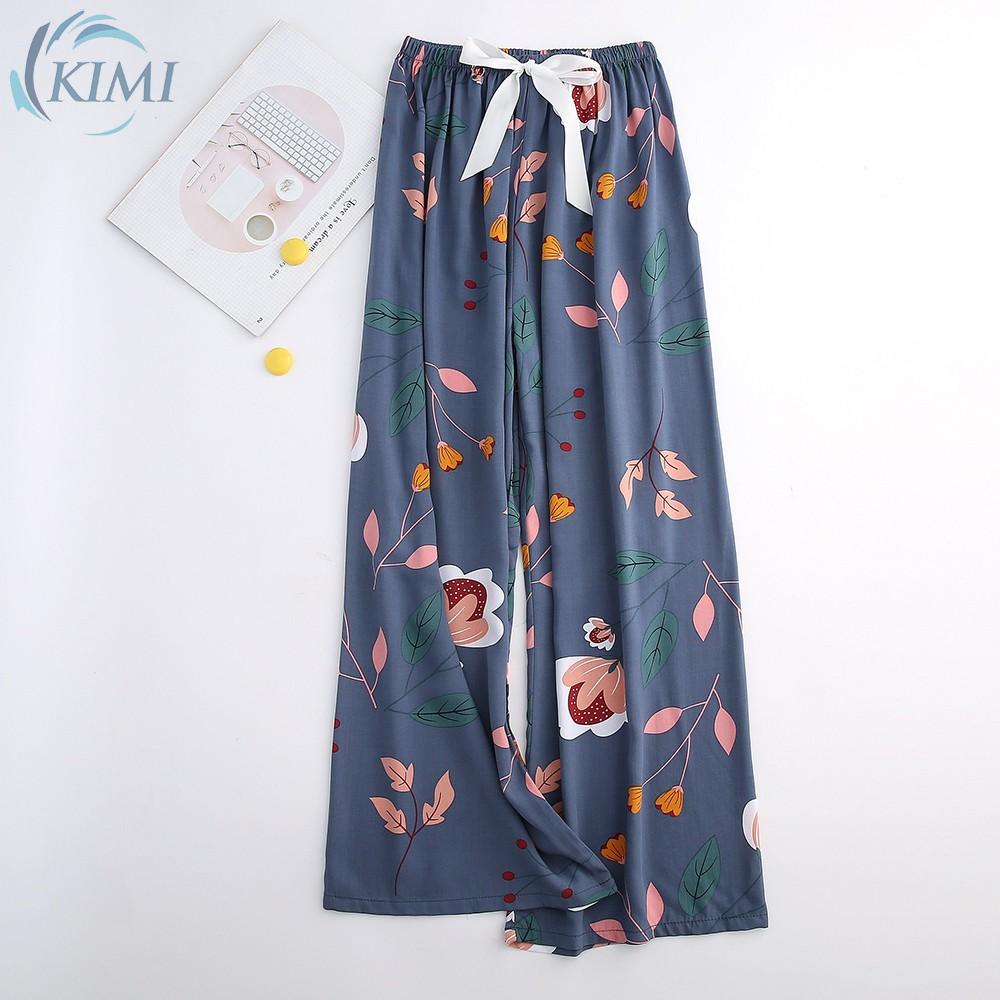 Quần Dài Ống Rộng Lưng Cao Hoạ Tiết Hoa Cho Nữ | BigBuy360 - bigbuy360.vn