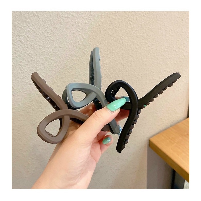 Kẹp tóc càng cua Hàn Quốc màu trong suốt  hot trend 2021  xinh xắn cho nữ