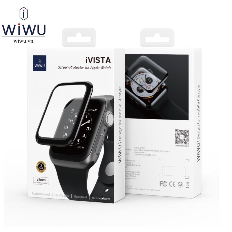 [ Combo 2 miếng ] Miếng dán màn hình đồng hồ Wiwu dành cho a p p l e watch ( 40-41-42-43-44-45 )