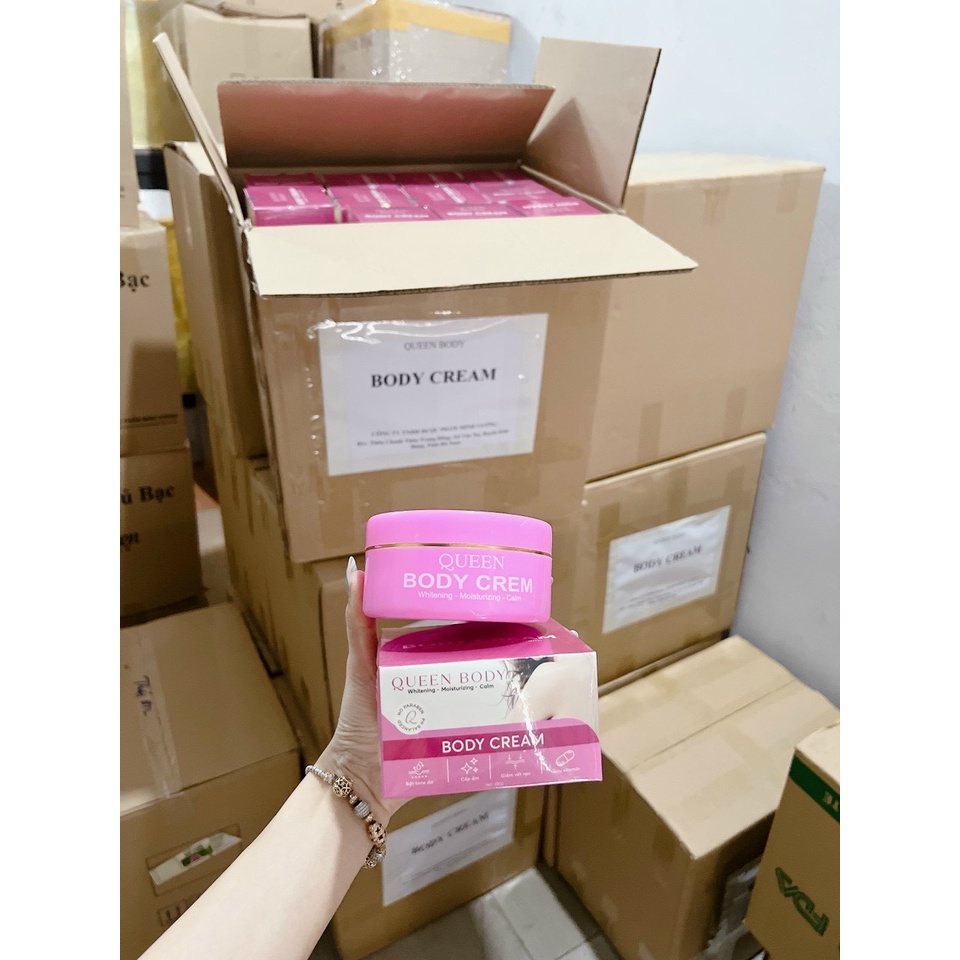 Kem Body Queen Cream Dưỡng Ẩm Trắng Da Toàn Thân Hộp 200g