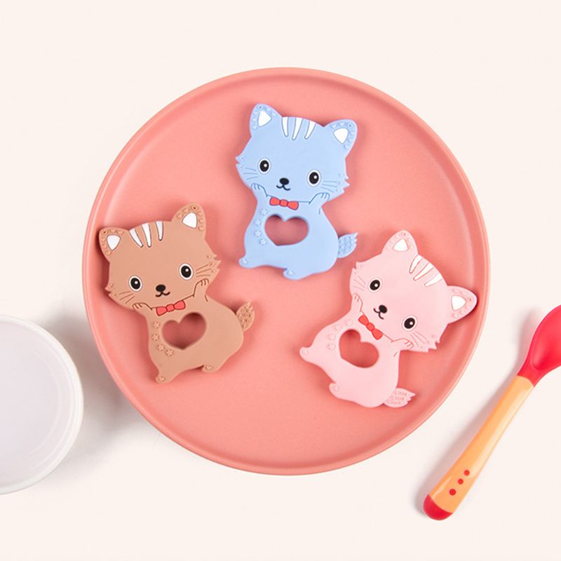 Dây Silicon Cấp Thực Phẩm Hình Hoạt Hình Gắn Xe Đẩy Em Bé Sơ Sinh Mọc Răng DIY