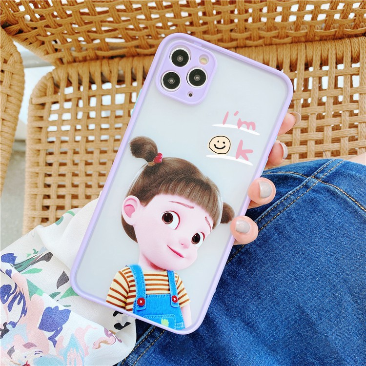 Ốp lưng iphone Couple Doll nhám viền nổi cong 5/5s/6/6plus/6s/6splus/7/7plus/8/8plus/x/xr/xs/11/12/pro/max/plus/promax | WebRaoVat - webraovat.net.vn