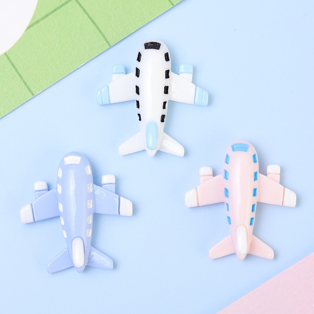 Charm máy bay airplane cho các bạn trang trí kẹp tóc, vỏ ốp điện thoại, DIY