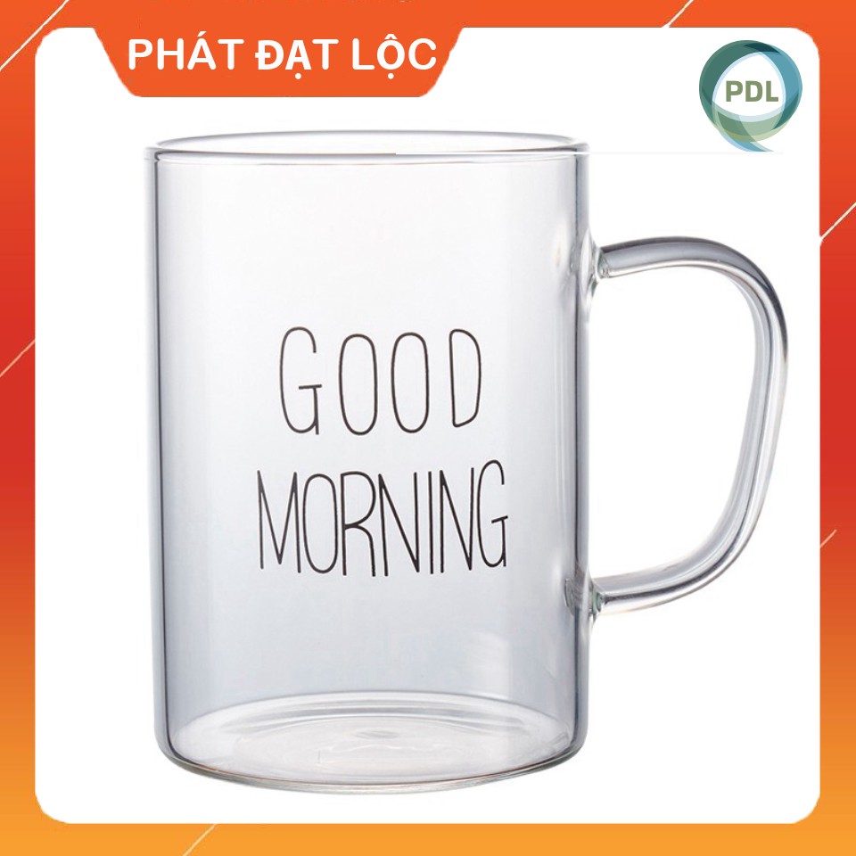 Ly Thủy Tinh Chiu Nhiệt Cao Cấp 👍 Phát Đạt Lộc 👍 Thể Tích 450ml - Ly có In Chữ Tạo Cảm Hứng Cho Người Dùng