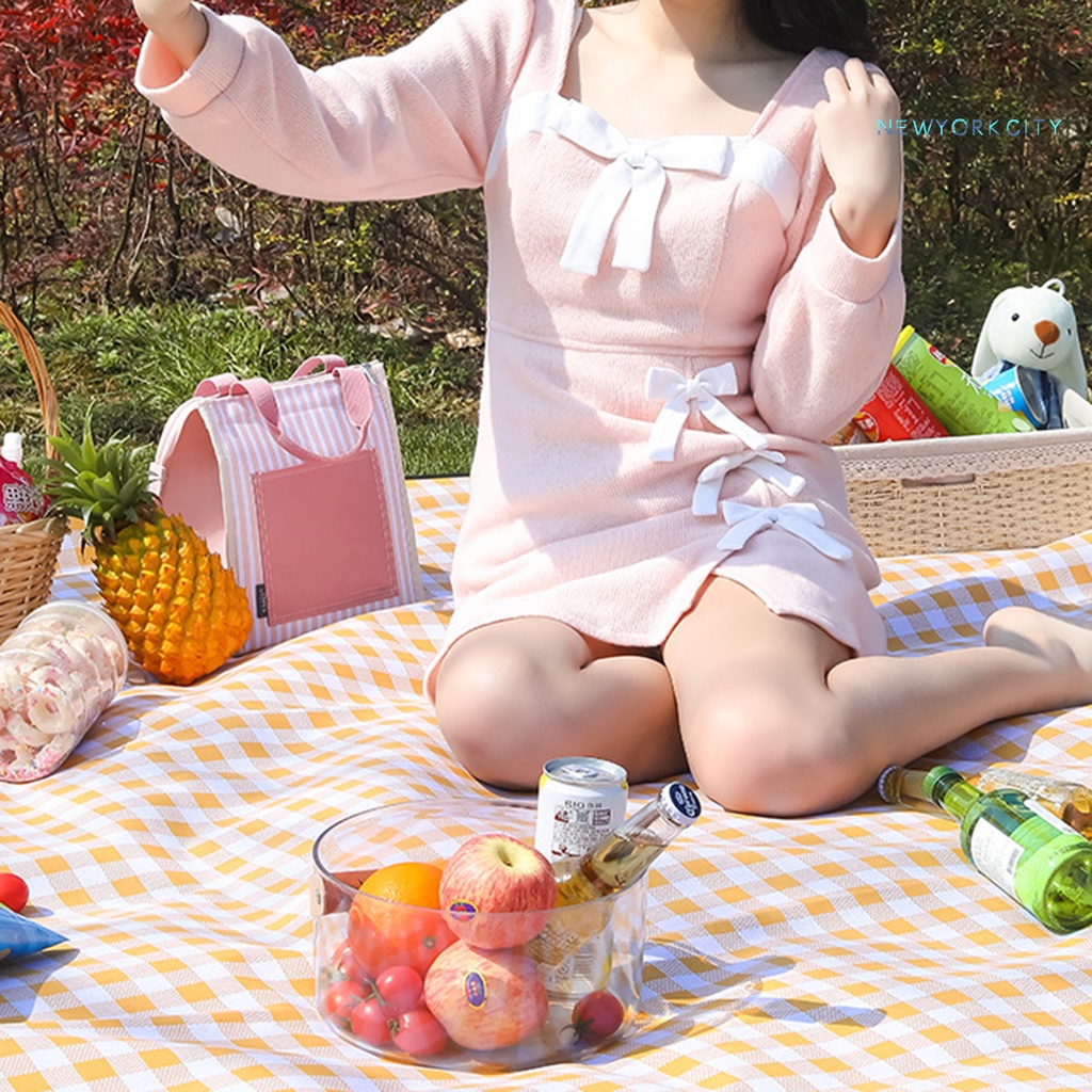 Thảm Cắm Trại Bằng Vải Không Dệt Dày Dặn Chống Nước Có Thể Gấp Gọn Tiện Dụng