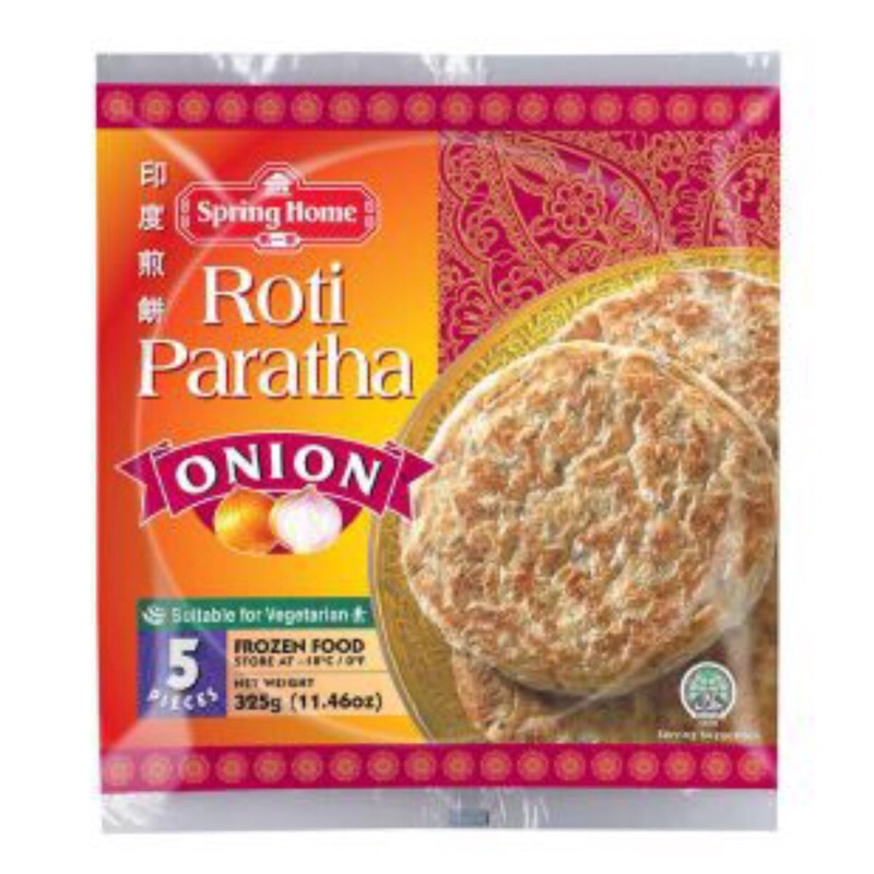 Combo 4 bịch bánh Roti Paratha Onion  325g