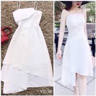Váy trắng 2 dây 315k