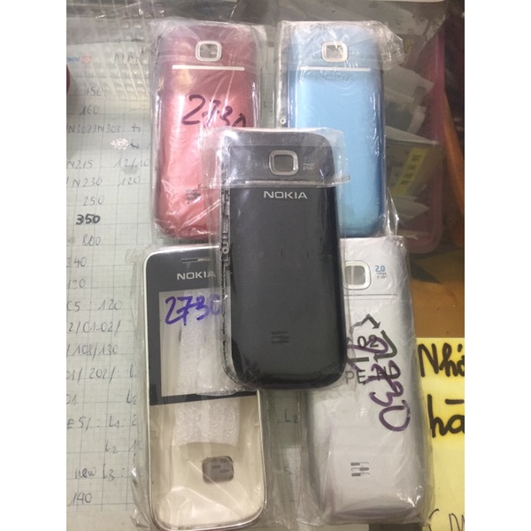 Vỏ nokia 2730 mặt trước nắp sau nhiều màu