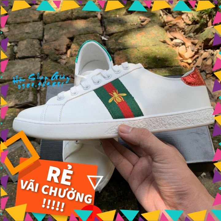 [Giá hủy diệt] [Full box+bill] Giày 𝐆𝐮𝐜𝐜𝐢 𝐒ơ𝐧 𝐓ù𝐧𝐠 ⚡️𝐅𝐑𝐄𝐄 𝐒𝐇𝐈𝐏⚡️ Giày thể thao GG 3 vạch hàng đẹp cực chất