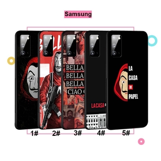 Ốp điện thoại TPU mềm silicon hình La casa de papel cho Samsung Galaxy S10 S9 S8 Plus S7 S6 Edge Black LE45