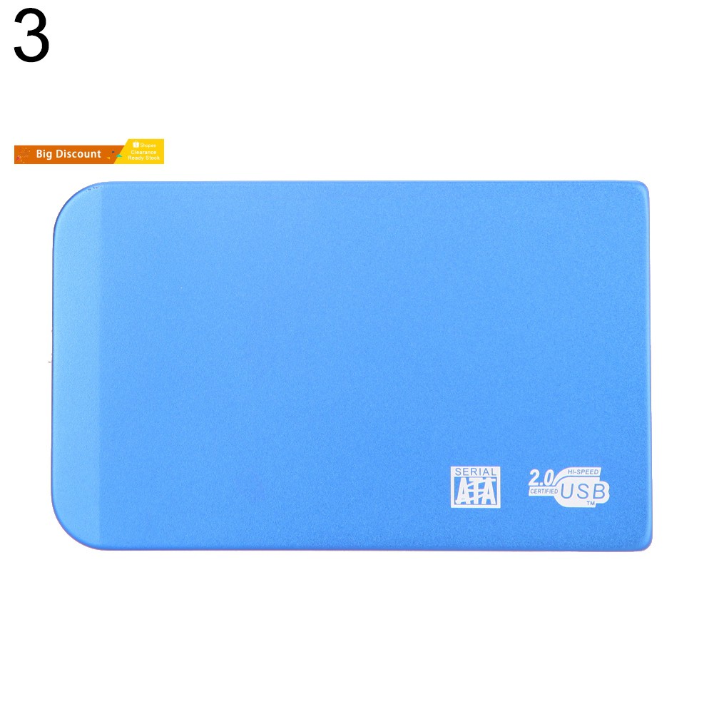 Vỏ đựng ổ cứng SATA HDD SSD USB 2.0 siêu mỏng 2.5 inch