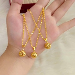 Dây chuyền nữ đồng non mặt quả cầu thời trang