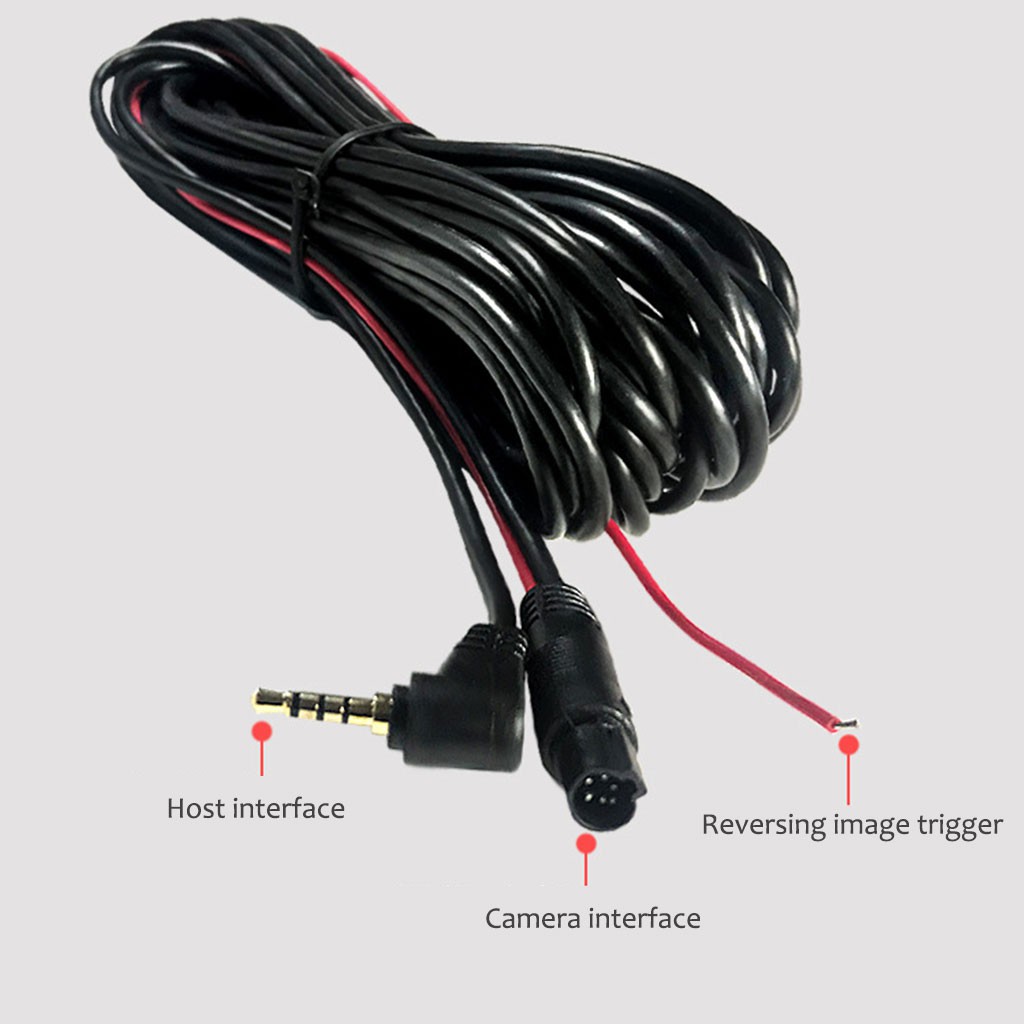 Dây Cáp Camera Sau Dài 5 Chấu / 4 Pin 5.5m / 10m Cho Xe Hơi