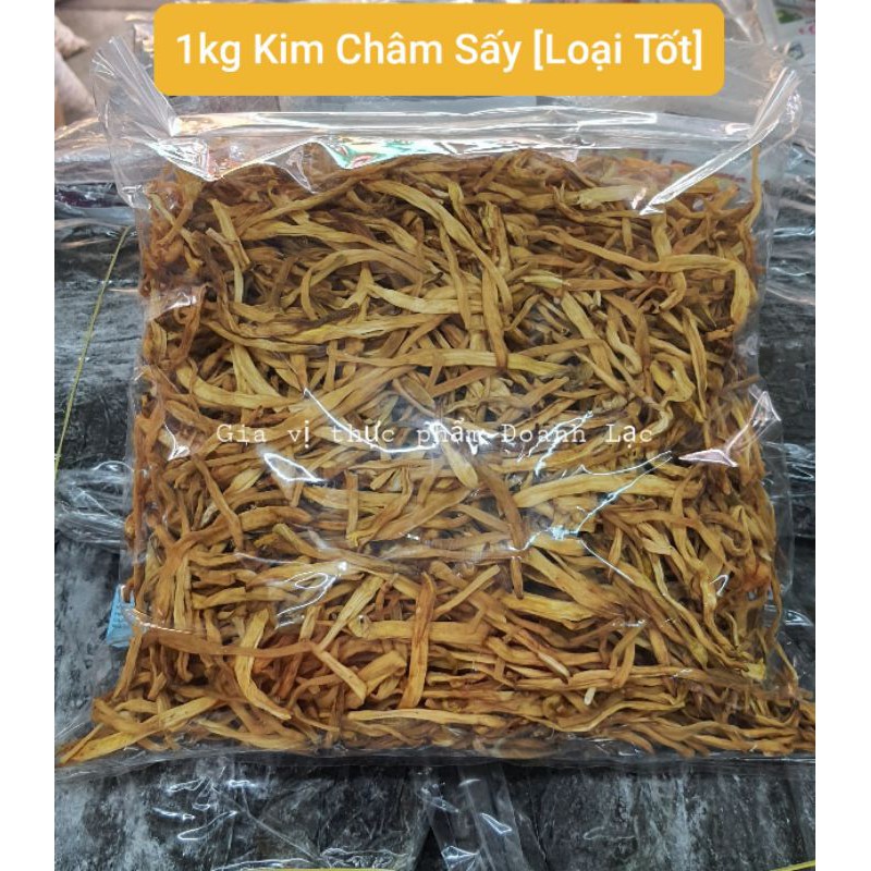 Hoa Kim Châm sấy khô  Loại ngon. Làm vịt quay, món chay -->