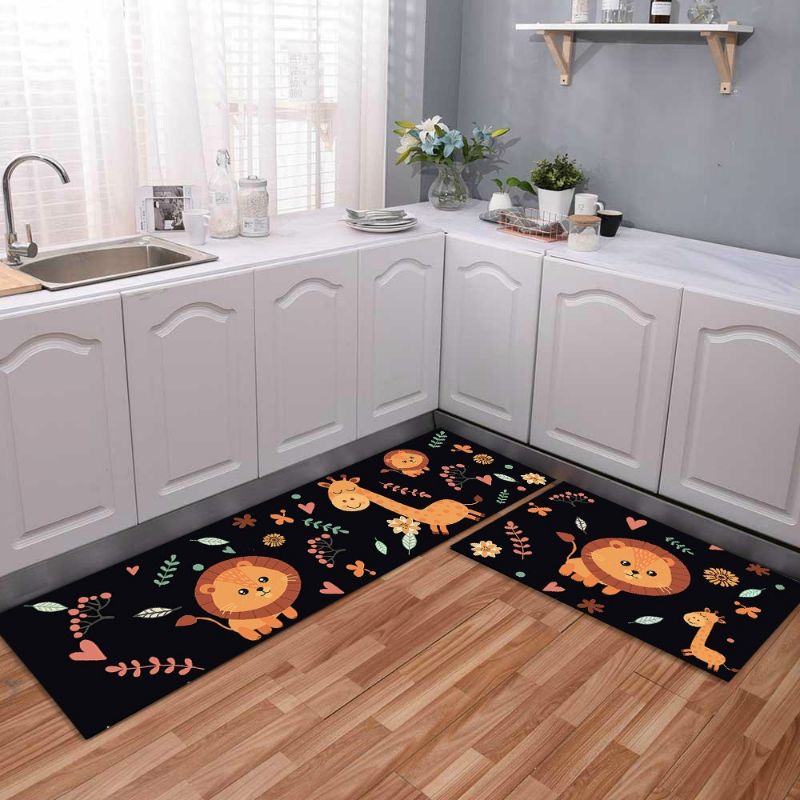 Thảm Bếp Chống Trơn Trượt - Thảm dài Chùi Chân Lau Chân Siêu Thấm Hút Nước In 3d cao cấp