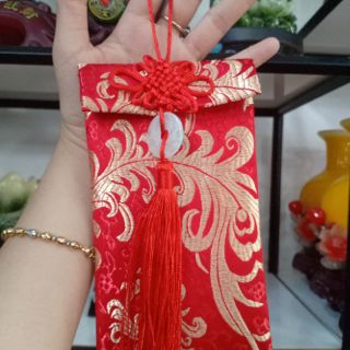 Bao gấm đựng lì xì, 100k/3 cái