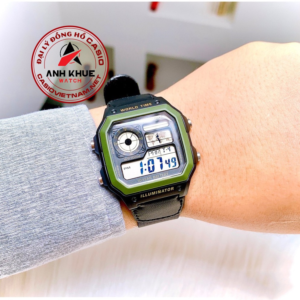Đồng Hồ Casio Nam AE-1200WHB-3BVDF