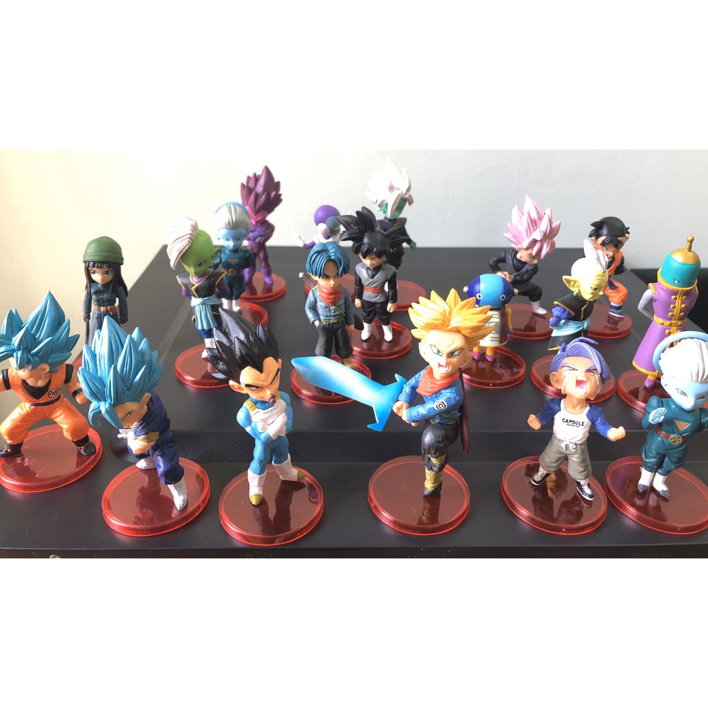 Mô hình Dragon Ball Supper các nhân vật Son goku, Vegeta, Son Gohan cao 8cm tùy chọn mẫu