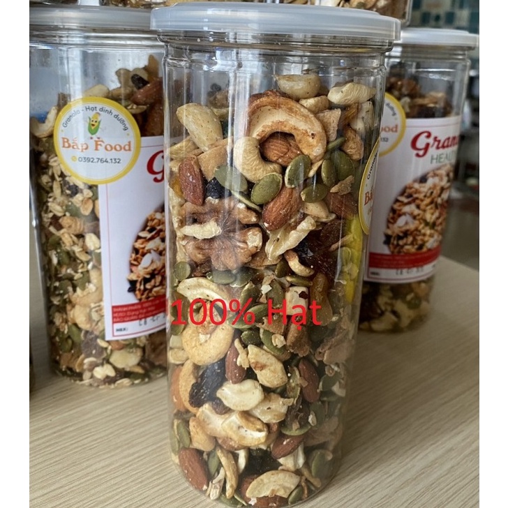 Hạt Ăn Kiêng Granola 8 Loại Hạt, Thêm Macca, Óc Chó Đỏ,Granola Siêu Hạt