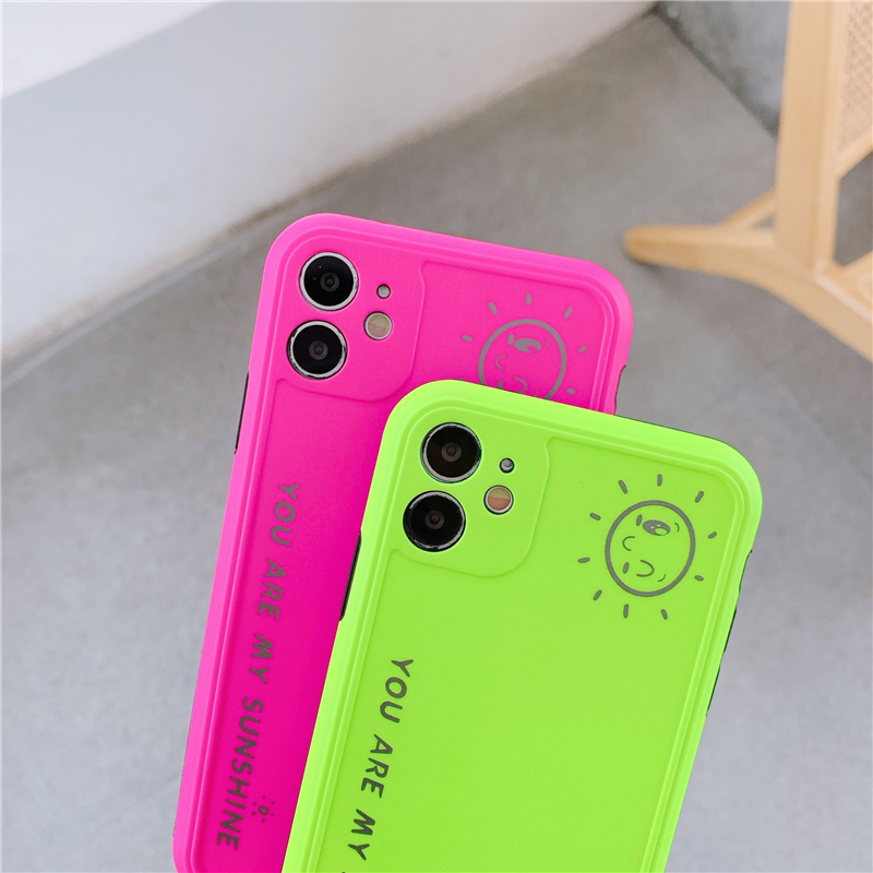 IPhone 7G / 8G 7P / 8P IPX / XS XR XS MAX IP11 IP11Pro IP11Pro tối đa IP12mini IP12 IP12PRO IP12PROMAX Vỏ điện thoại vỏ mềm huỳnh quang mặt trời