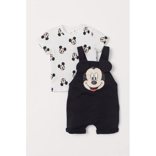 Bộ Quần Áo Yếm Cho Bé Trai Và Bé Gái HÌnh Chuột Mickey - Trending Kids