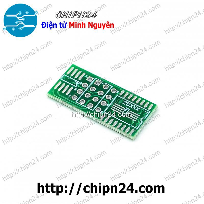 [1 CÁI] Đế chuyển SOP8 SOP16 to DIP8 (PCB chuyển, Mạch chuyển)