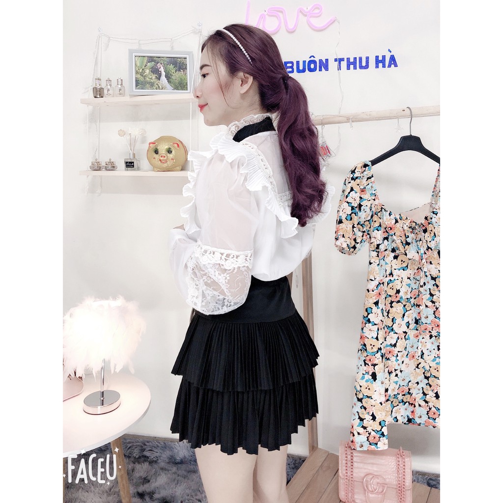Chân váy xếp ly 2 tâng hàng quảng châu | BigBuy360 - bigbuy360.vn