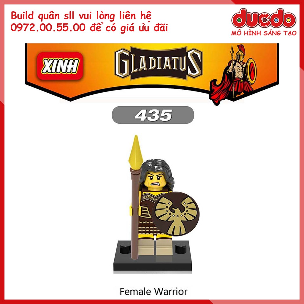 Minifigures lính Roma trung cổ - Nhận build quân số lượng lớn - Đồ chơi Lắp ghép Xếp hình Mini XINH 0137 Mô hình