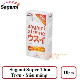 Bao Cao Su siêu mỏng Sagami Xtreme Super Thin ( Hộp 10 Cái )