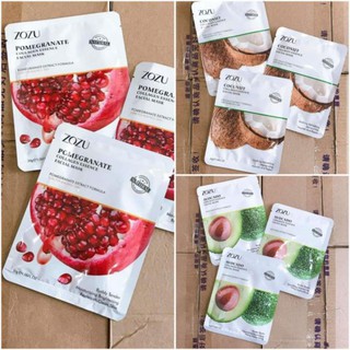 1 miếng mặt nạ dưỡng trắng da bơ, dừa, lựu