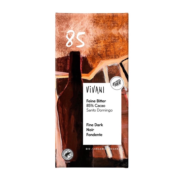 Socola 85% cacao hữu cơ Vivani 100g